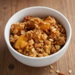 10-Minute Apple Crisp Skillet (Healthy & Easy) 2 Spoonful of apple crisp skillet dessert