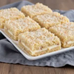 Close-up of soft banana coconut square