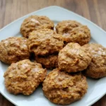 Banana oat cookie dough in a mixing bowl