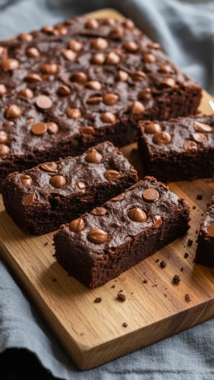 Healthy Brownies Serving Idea Brownies served on plate