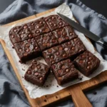 Easy Blender Brownies (Healthy & Fudgy) 2 Gooey chocolate brownie bite