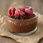 spoonful of chocolate chia pudding