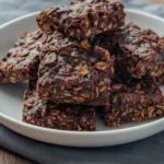 One-Bowl Chocolate Oat Bars (Healthy & Easy) 2 bite of chocolate oat bar