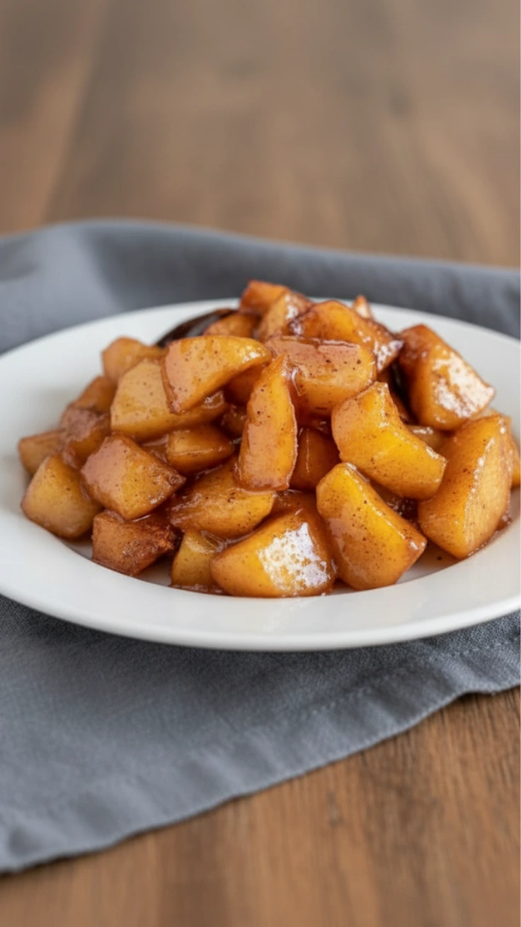 apple crisp cup served with Greek yogurt and cinnamon