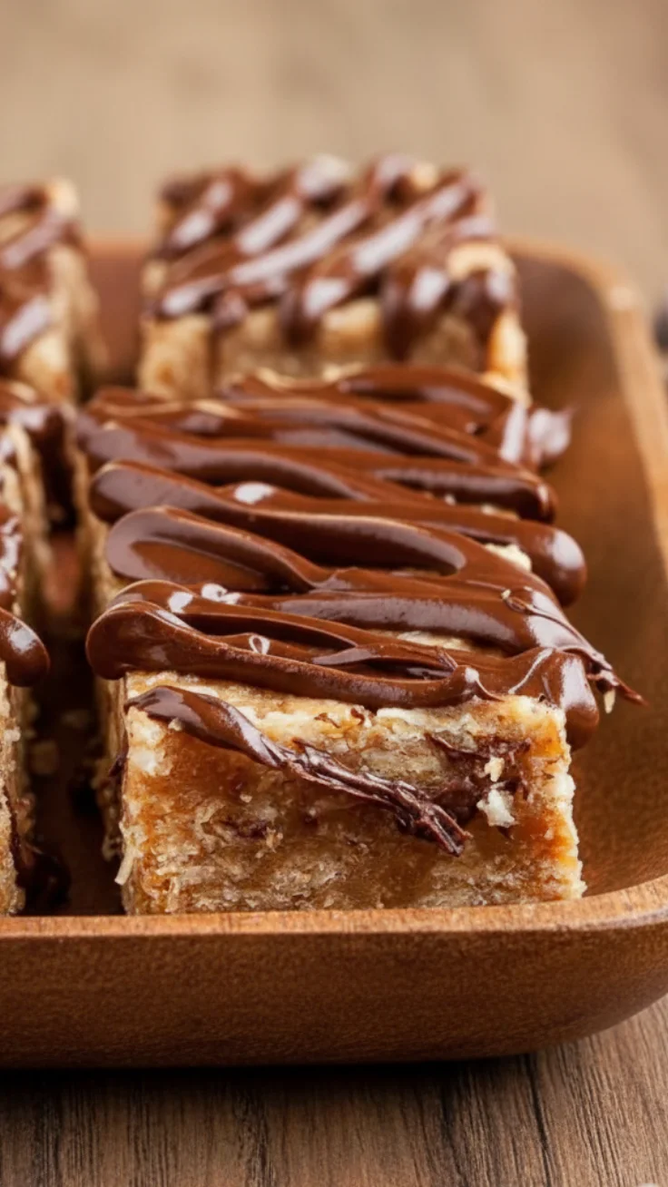 Chocolate protein bar on a small plate with a glass of milk