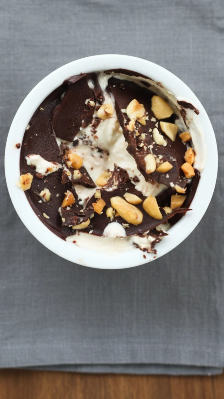 No-Bake Peanut Butter Yogurt Cups No-Bake Peanut Butter Yogurt Cups with chocolate topping