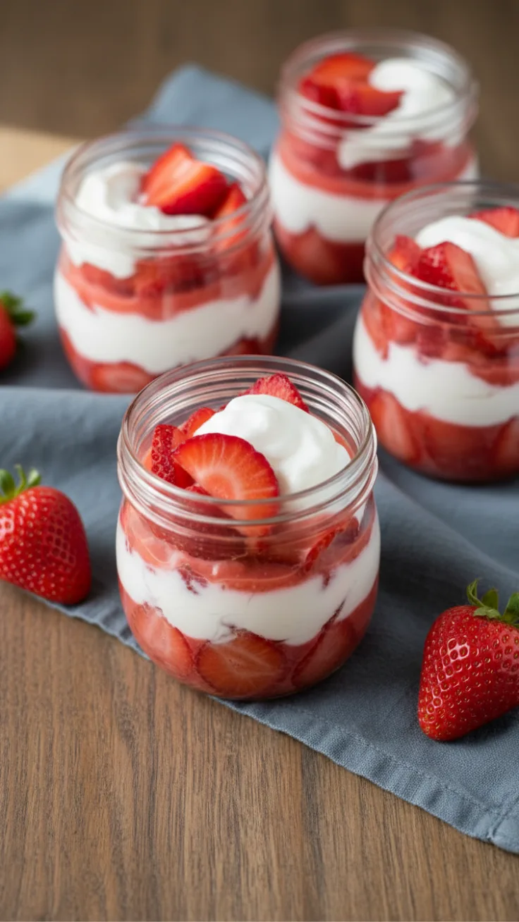 Healthy Strawberry Yogurt Cups healthy strawberry yogurt cups recipe