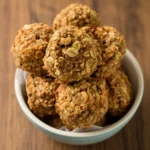 3 Ingredient Banana Oat Cookies (No Sugar Added) 2 close-up view of a chewy banana oat cookie showing soft interior texture