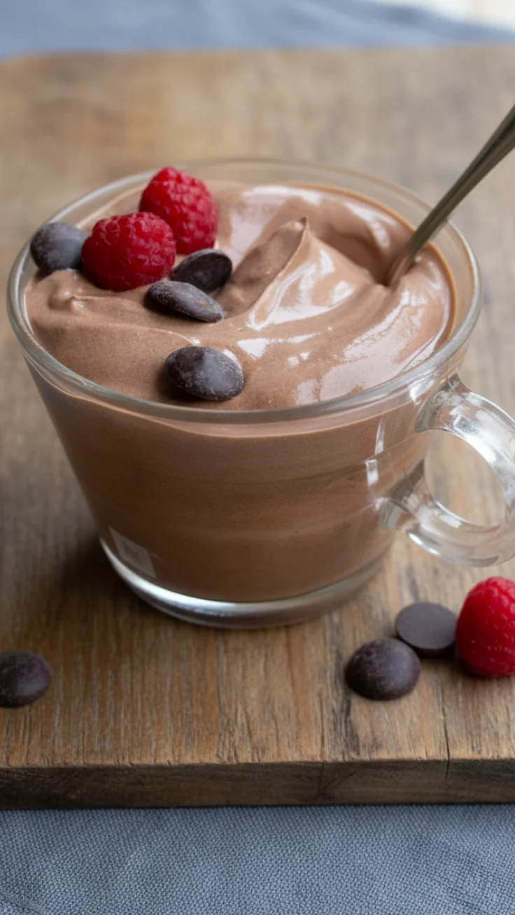 3 Ingredient Chocolate Mousse 3 ingredient chocolate mousse in glass cups