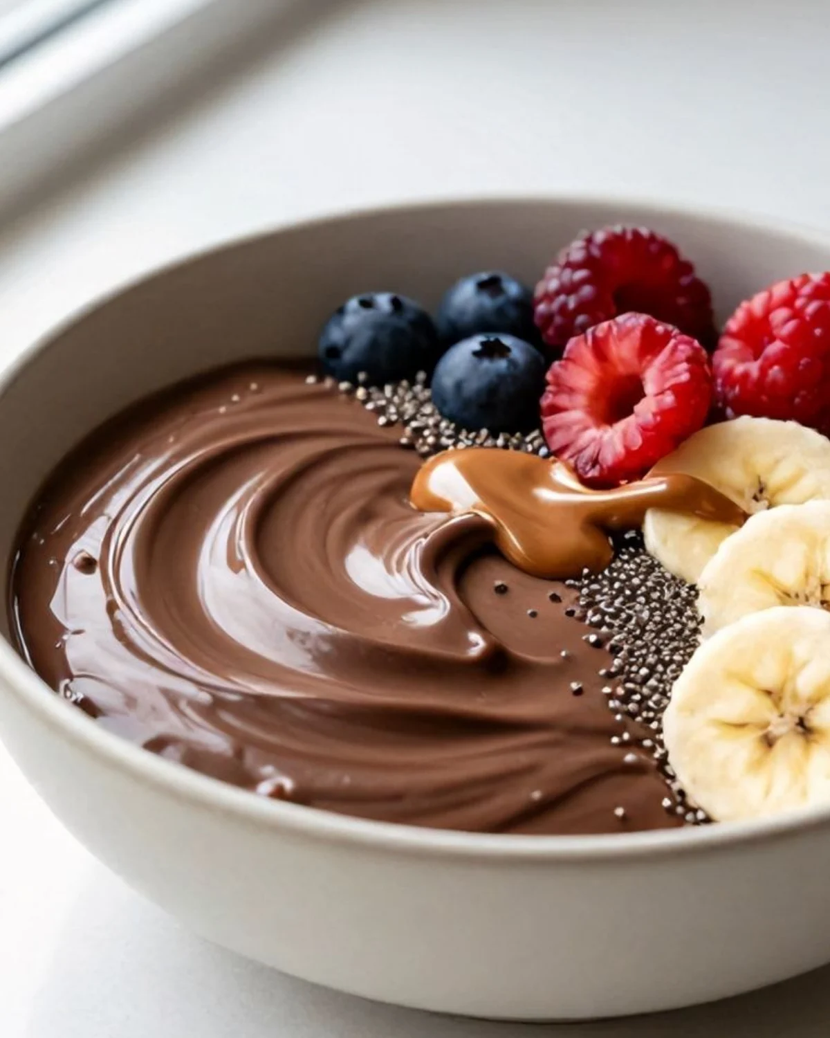 chocolate yogurt breakfast bowl healthy