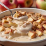 Healthy Cinnamon Apple Yogurt Bake 2 spoonful of apple yogurt bake