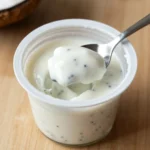 Creamy coconut yogurt protein dessert cup