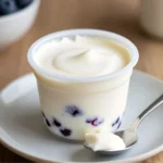 No-Bake Berry Yogurt Freezer Cups 2 Close up of berry yogurt freezer cup