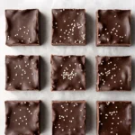 No-Bake Chocolate Sesame Squares 2 Close-up of chocolate sesame square texture