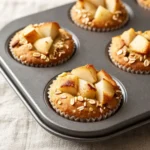 Close up of pear cinnamon breakfast cup texture