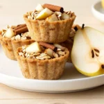 Pear cinnamon oatmeal breakfast cups