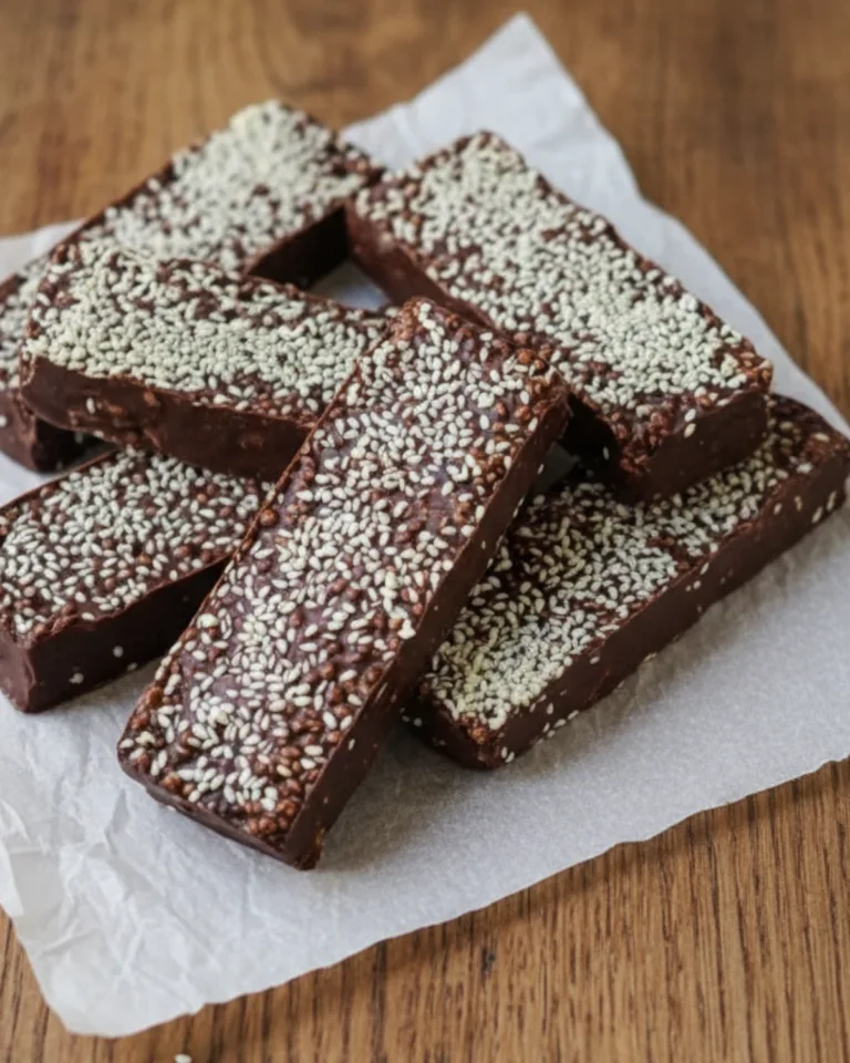 chocolate sesame bars featured