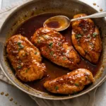 honey garlic chicken served in a bowl