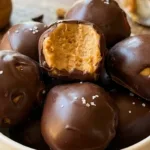 High Protein Peanut Butter Chocolate Bites 2 Peanut Butter Chocolate Bites hero