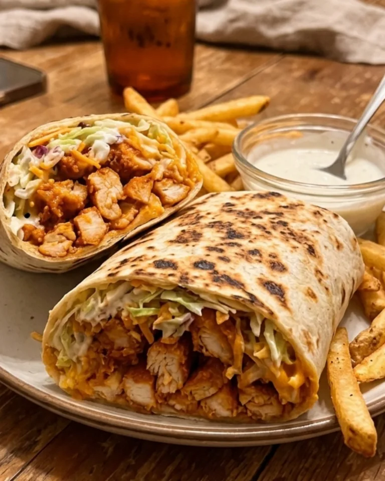buffalo chicken wrap featuredd