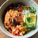 High Protein Chicken Taco Bowl 2 healthy chicken taco bowl recipe