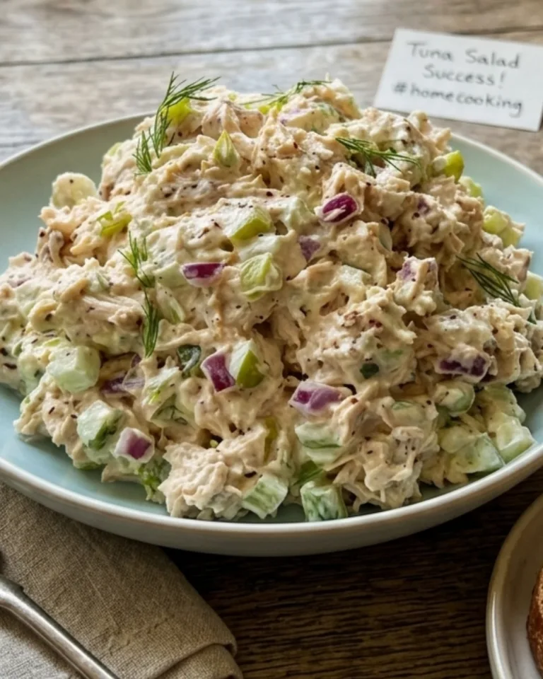 high protein tuna salad featured