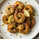 Garlic Parmesan Shrimp Skillet featured