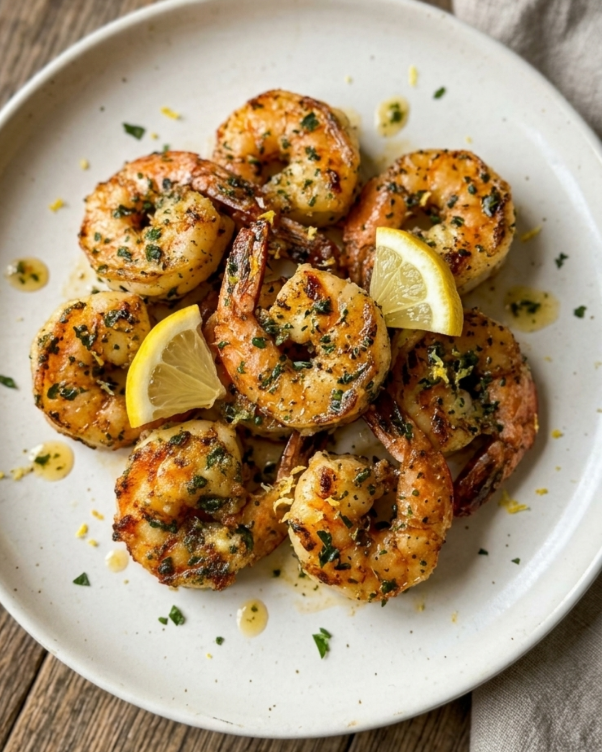 Garlic Parmesan Shrimp Skillet featured
