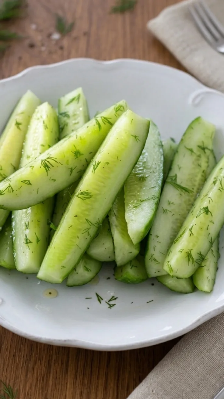 garlic dill cucumbers hero