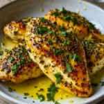 creamy yogurt chicken skillet close up