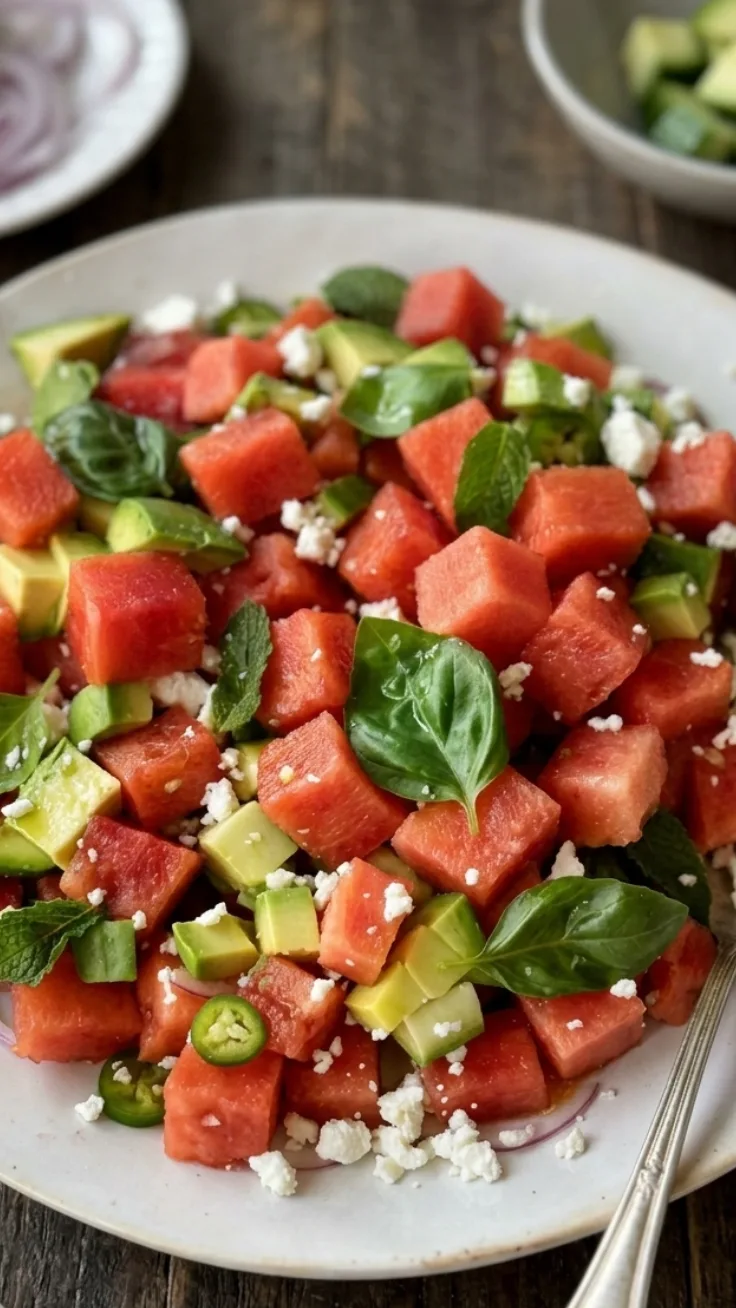 watermelon feta salad hero
