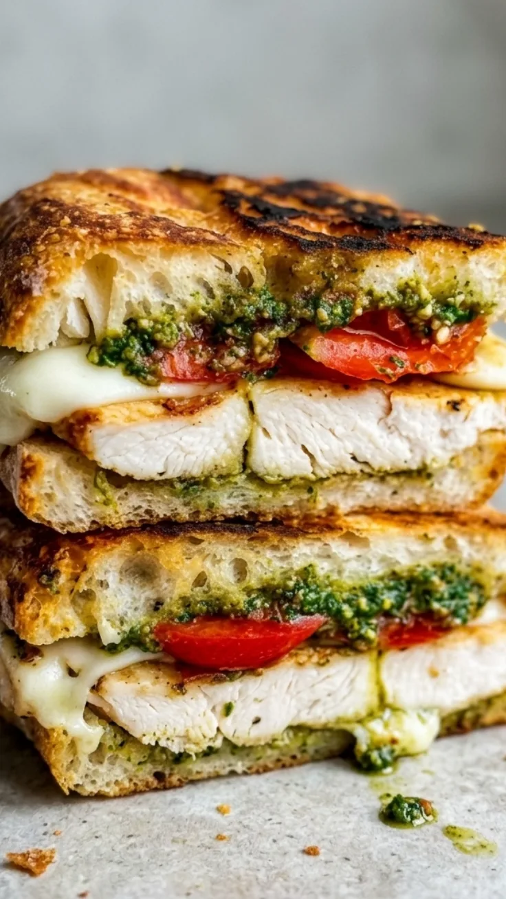 chicken pesto sandwich hero