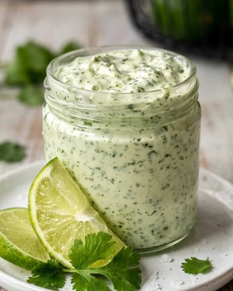creamy cilantro garlic sauce ftr