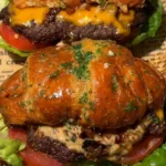 garlic butter croissant smash burgers featured